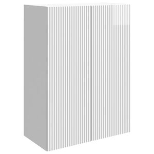 vidaXL Armoire Murale Blanc brillant 66 x 34,5 x 90 cm