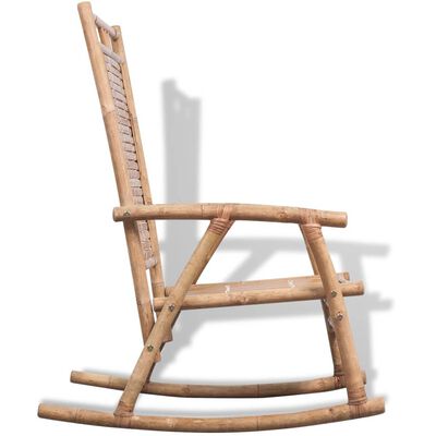 vidaXL Chaise à bascule en bambou