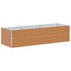 vidaXL Jardini&egrave;re sur&eacute;lev&eacute;e Marron Clair 290 x 100 x 68 cm