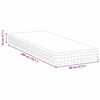 vidaXL Matelas Blanc et Gris 80 x 200 cm Printemps Bonell