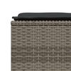 vidaXL Salon de jardin 5 pcs avec coussins gris r&eacute;sine tress&eacute;e