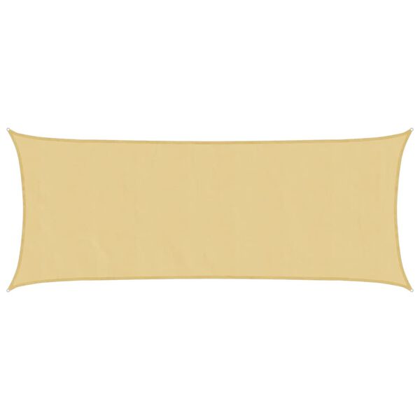 vidaXL Voile d'ombrage sable 4,5x2 m 100 % polyester oxford