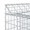 vidaXL Lit sur&eacute;lev&eacute; gabion Argent&eacute; 100 x 50 x 80 cm Acier galvanis&eacute;