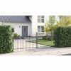 vidaXL Porte Double avec verrouillage Gris 400 x 199.5 cm Acier