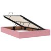 vidaXL Lit avec rangement et matelas Rose 140 x 200 cm Velours