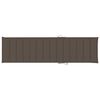 vidaXL Chaise longue avec table et coussin Bois de teck solide