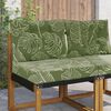vidaXL Coussin de canap&eacute; d'ext&eacute;rieur 2 pcs Mod&egrave;le feuille Polyester