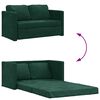 vidaXL Canapé-lit 2 en 1 vert foncé 122x204x55 cm velours