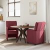 vidaXL Chaises de Salle à Manger avec Roues 2 pcs Rouge bordeaux