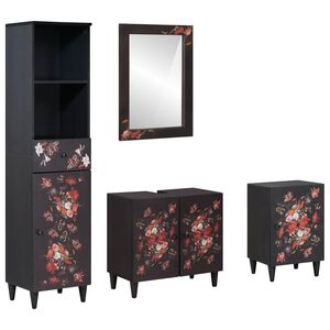 vidaXL Ensemble de Meubles de Salle de Bain 4 pi&egrave;ces