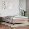 vidaXL Sommier &agrave; lattes de lit avec matelas Cappuccino 140x190 cm