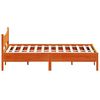 vidaXL Cadre de lit sans matelas cire marron 140x200cm bois pin massif