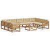 vidaXL Ensemble de canap&eacute;s d'ext&eacute;rieur 10 pcs Naturel et Beige