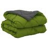 vidaXL Duvet d'&eacute;t&eacute; simple Vert et Anthracite 200 x 140 cm Microfibre