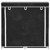 vidaXL Armoire &agrave; chaussures avec housse 115 x 28 x 110cm Tissu Noir