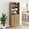 vidaXL Haut Armoire Ch&ecirc;ne artisanal 69,5 x 34 x 180 cm