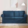 vidaXL Canap&eacute; 140cm Bleu M&eacute;tал