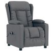 vidaXL Fauteuil inclinable &eacute;lectrique Gris Similicuir