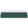 vidaXL Lit avec rangement et matelas Vert foncé 140 x 190 cm Velours