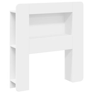 vidaXL Cabinet de T&ecirc;te de Lit avec stockage Blanc Bois d&rsquo;ing&eacute;nierie