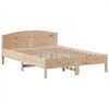 vidaXL Lit biblioth&egrave;que sans matelas 150x200 cm bois massif de pin