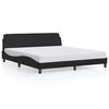 vidaXL Cadre de lit Dover noir 180x200 cm en similicuir