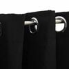 vidaXL Rideaux occultants Aspect lin avec &oelig;illets 2 pcs Noir 140x225cm