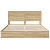 vidaXL Lit de Rangement Ch&ecirc;ne Sonoma 180 x 200 cm Bois d'ing&eacute;nierie