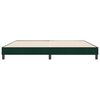 vidaXL Cadre de lit sans matelas vert fonc&eacute; 180x220 cm velours