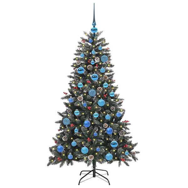 vidaXL Sapin de No&euml;l artificiel Vert 150 cm PVC, plastique et acier