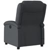 vidaXL Fauteuil de massage inclinable noir cuir v&eacute;ritable