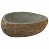 vidaXL Bassin en pierre de rivi&egrave;re (30-37) x (25-30) x 12 cm