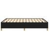vidaXL Cadre de lit sans matelas noir 140x200 cm tissu
