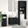 vidaXL Meuble de Lavabo de Salle de Bain Chêne noir 65 x 33 x 60 cm