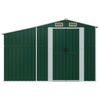 vidaXL Abri de jardin vert 277x93x179 cm acier galvanis&eacute;