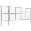 vidaXL Portail de jardin en acier 500 x 150 cm argenté