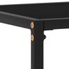 vidaXL Table console Noir 60x35x75 cm Verre tremp&eacute;