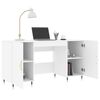 vidaXL Bureau blanc 140x50x75 cm bois d'ingénierie