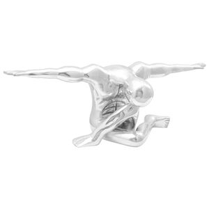 vidaXL Sculpture Argent&eacute; 91,5 x 32 x 33 cm Aluminium