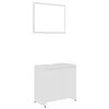 vidaXL Ensemble de meubles de salle de bain Blanc Bois d'ing&eacute;nierie