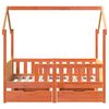 vidaXL Cadre de lit enfant avec tiroirs sans matelas 80x170 cm bois