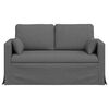 vidaXL Canap&eacute; 120cm Gris fonc&eacute; M&eacute;tал