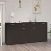vidaXL Buffet Noir 160x36x75 cm Bois d'ing&eacute;nierie