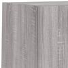 vidaXL Unit&eacute;s murales TV avec LED 6 pcs gris sonoma bois d'ing&eacute;nierie