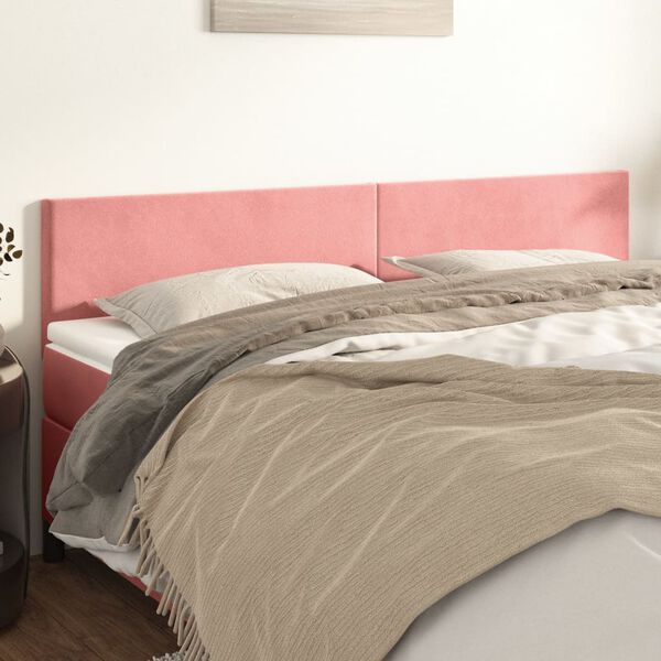 vidaXL T&ecirc;tes de lit Rose 160x5x78/88 cm Velours