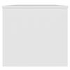 vidaXL Table basse Blanc 102x50,5x46,5 cm Bois d'ingénierie