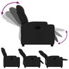 vidaXL Fauteuil inclinable en tissu noir