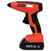 YATO Pistolet &agrave; colle &agrave; haut d&eacute;bit avec batterie Li-Ion 1,5Ah 11mm 18V