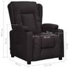 vidaXL Fauteuil inclinable Noir Similicuir