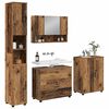 vidaXL Ensemble de mobilier de salle de bain 4 pcs Bois Ancien